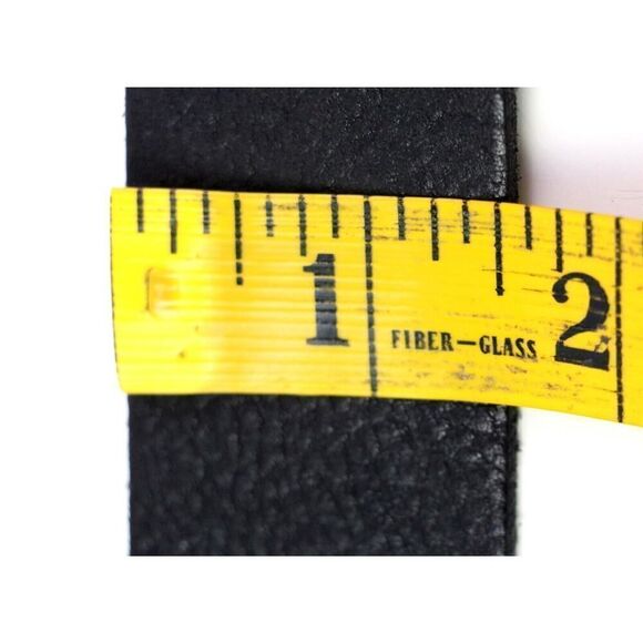 Levi's SADDLE BLACK GENUINE LEATHER 1 1/2"Wd DRESS CASUAL MEN'S BELT Sz 40 (47D - Picture 9 of 13